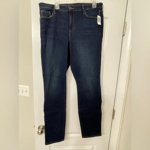 NWT Old Navy Power Slim Straight Jeans Size 14 Tall